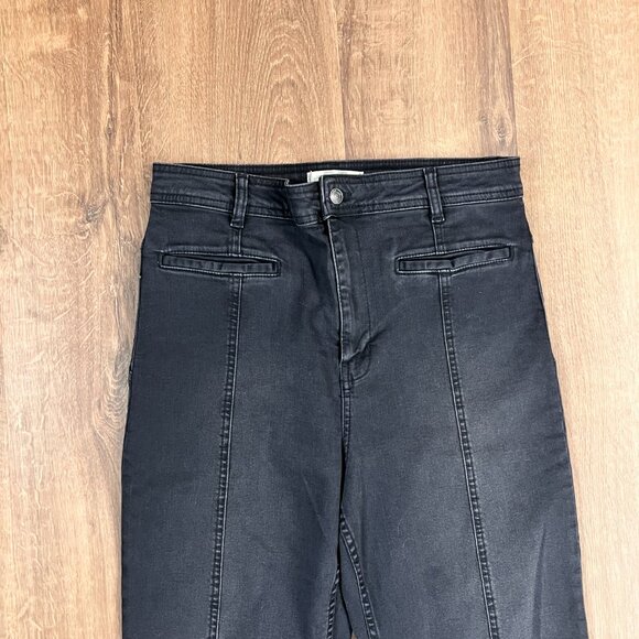 We The Free Firecracker Flare Jeans Black Gold Star Festival Sz 32 - Picture 5 of 10